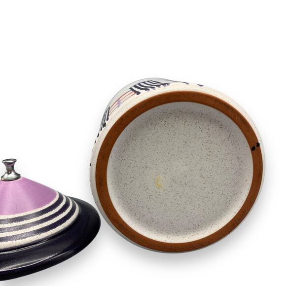 KMK 90s Canister Germany Modern Art Keramik Kupfermühle Architecture Design 8" - Picture 7 of 10